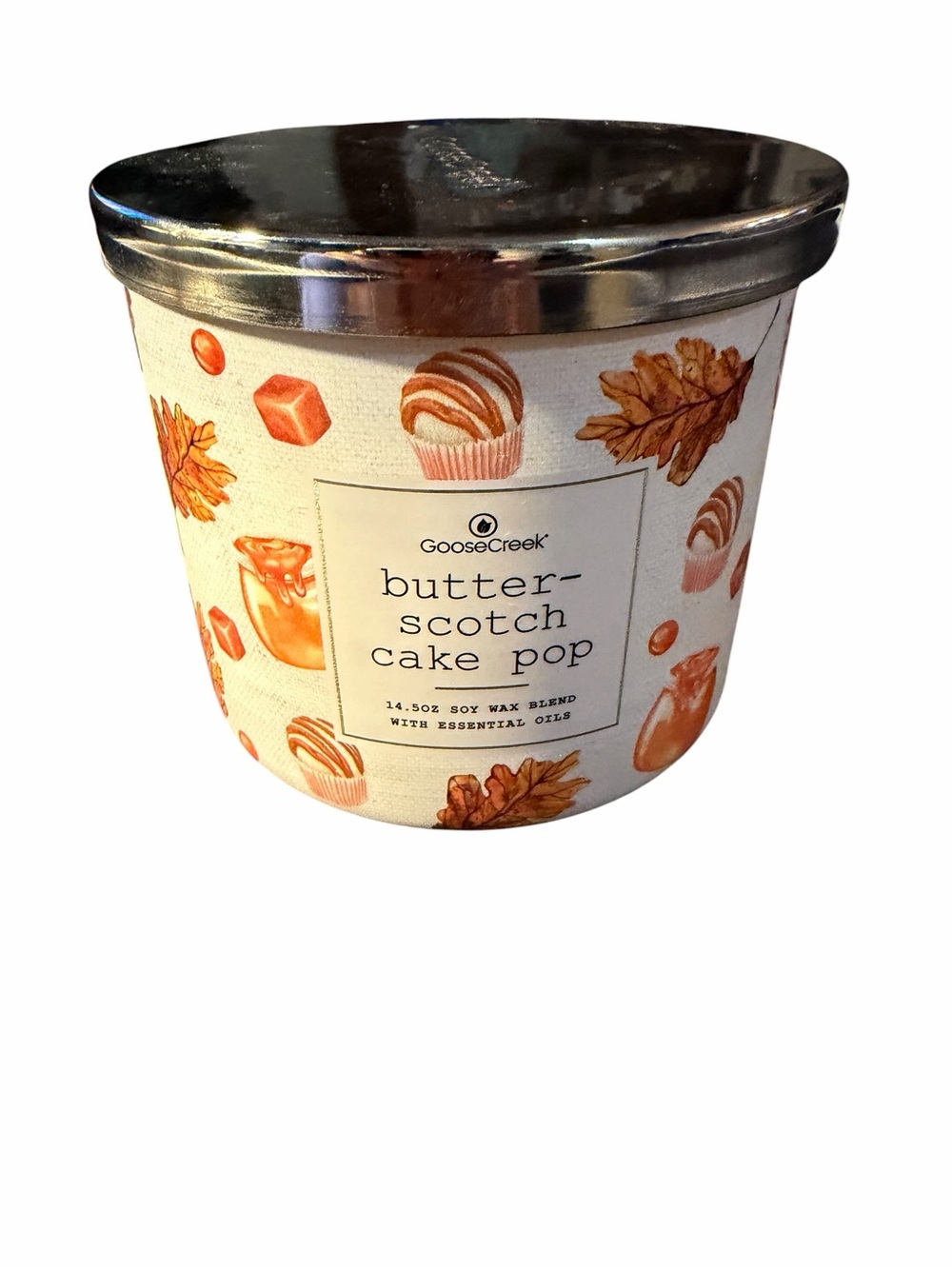 Goose Creek Butterscotch Cake Pop Scented Candle NWT